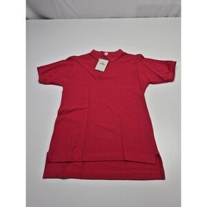 VTG J.J. Cochran Polo Shirt Mens M Red Short Sleeve Cotton Knit Made In USA NWT